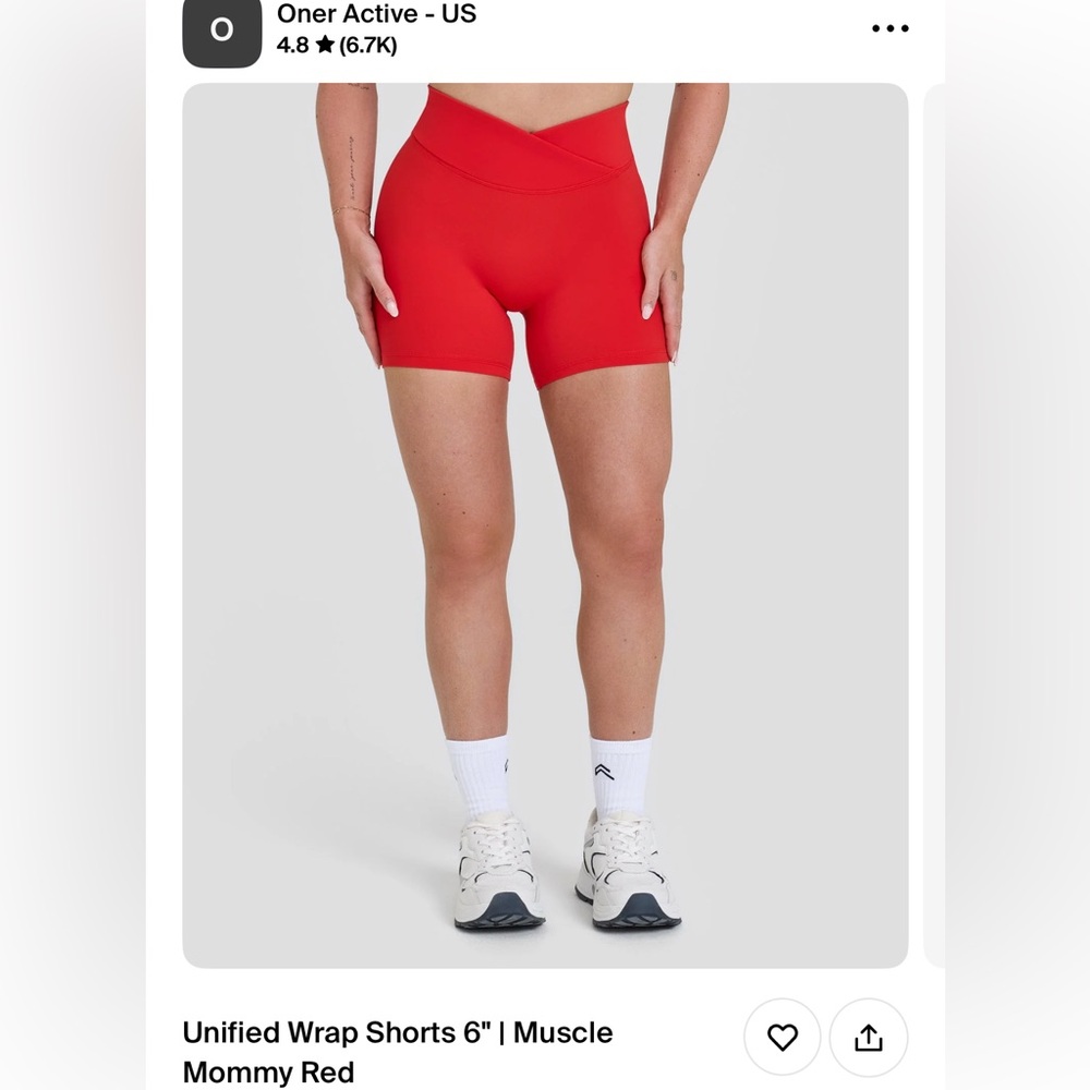 Oner active shorts from their birthday collection